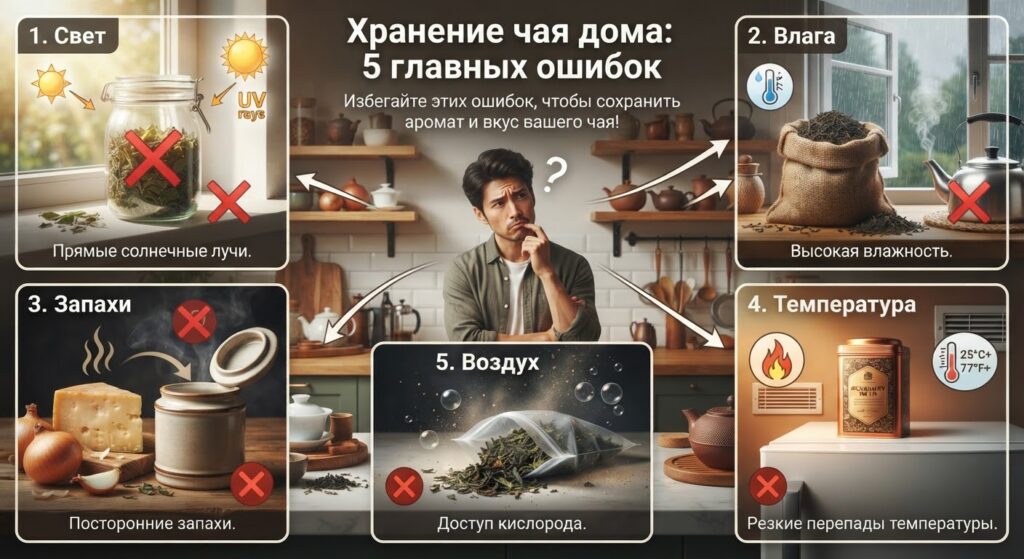 Хранение чая дома: 5 главных ошибок